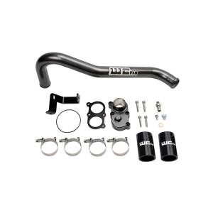 Wehrli 2006-2010 LBZ/LMM Duramax Top Outlet Billet Thermostat Housing and Upper Coolant Pipe Kit