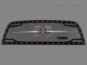 Royalty Core - Royalty Core Dodge Ram 2500/3500 2013-2018 RC2 Grille Twin Mesh w/ Speared Ram Sword Assembly