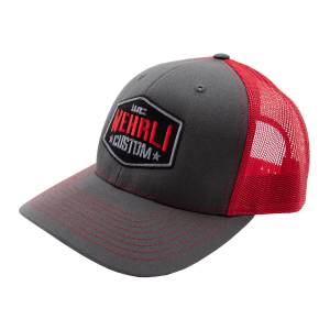 Wehrli Snap Back Hat Charcoal/Red Badge