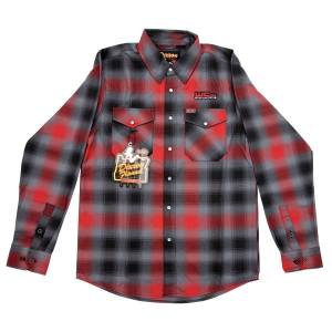 Wehrli Custom Fabrication - Wehrli Men's Dixxon Flannel - Red & Grey Plaid, Limited Edition - Image 1