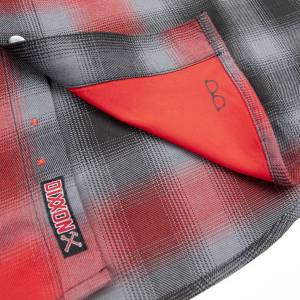 Wehrli Custom Fabrication - Wehrli Men's Dixxon Flannel - Red & Grey Plaid, Limited Edition - Image 3