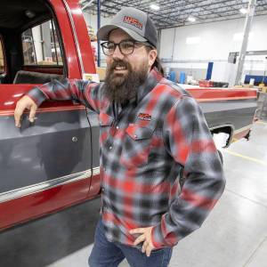Wehrli Custom Fabrication - Wehrli Men's Dixxon Flannel - Red & Grey Plaid, Limited Edition - Image 5