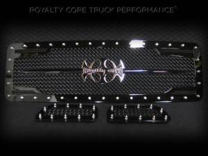 Royalty Core Ford Super Duty 2005-2007 RC2 Twin Mesh Main Grille 3 Piece with Chrome Logo