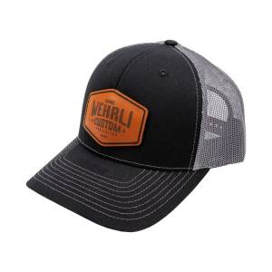 Wehrli Custom Fabrication - Wehrli Snap Back Hat Brown Leather Badge - Image 2