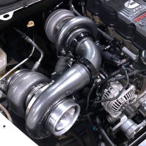 Wehrli Custom Fabrication - Wehrli 2003-2007 5.9L Cummins S400/S300 Side by Side Compound (Twin) Turbo Kit - Image 1