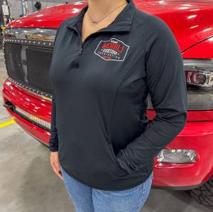 Wehrli Custom Fabrication - Wehrli Womens Quarter Zip Badge Logo Sport Pullover Shirt - Image 3