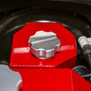 Wehrli Custom Fabrication - Wehrli 2011-2025 Powerstroke Billet Aluminum Brake Master Cylinder Cap, Clear Anodized - Image 3