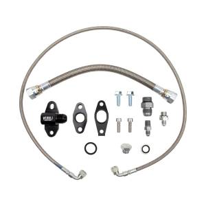Wehrli L5P Duramax S300 Single Turbo Oil Line Kit