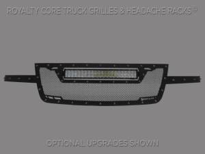 Royalty Core Chevy 2500/3500 2003-2004 RCRX LED Full Grille Replacement-Top Mount LED