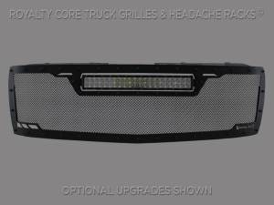 Royalty Core Chevy 2500/3500 2007-2010 RCRX LED Full Grille Replacement-Top Mounted LED