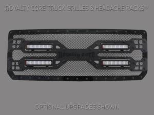 Royalty Core Royalty Core GMC Denali 2500/3500 HD 2015-2017 RC5X Quadrant LED Grille 100% Stainless Steel Truck Grille