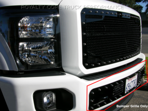 Royalty Core Ford Super Duty 2011-2016 Bumper Grille with License Plate Housing