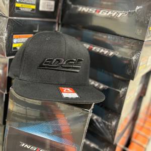 Edge Black Snapback Flat Bill Edge Products Hat
