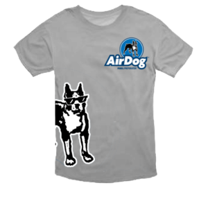 AirDog T Shirt Dog Gray