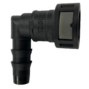 AirDog FQC1290 1/2" 90° Quick Connect to 1/2" Hose Barb Fitting
