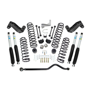 ReadyLift Jeep JK 4" Coil Spring Kit With Adjustable Track Bar, Caster Correction Bracket, Exhuast Spacer With Bilstein Shocks - 69-6404
