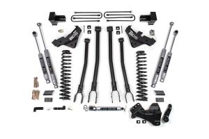 BDS 5 Inch Lift Kit w/ 4-Link | Ford F250/F350 Super Duty (23-26) 4WD | Gas - 3 Inch Block Kit w/o Overload - NX2 Nitro Shock