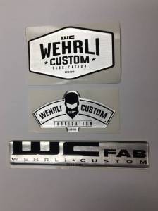 Wehrli Custom Fabrication Combo Pack Gel Stickers