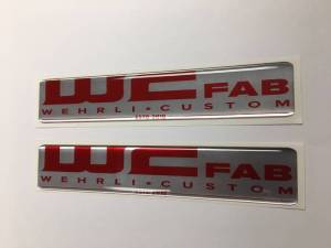 Wehrli Custom Fabrication WCFab Gel Stickers