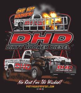 Dirty Hooker Diesel - DHD "One Hot Hooker" UCC Black Tribute Hoodie M-5XL - Image 2