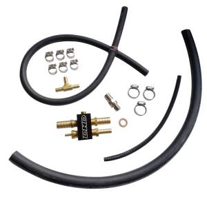 DHD 700-155B Black Super High Flow 1/2" Duramax Fuel Block Upgrade Kit LLY LBZ LMM 
