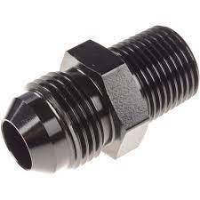 DHD 481662-BL -6AN x 1/8"NPT Straight Connector - Black AN Fitting