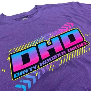 Dirty Hooker Diesel - DHD Next Level 90's Roller Rink Purple T-Shirt - Image 2