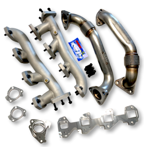 Dirty Hooker Diesel - DHD 300-121K Duramax Tubular RACE Manifold & Up Pipe Bundle 2001-2004 LB7 - Image 1