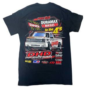 Dirty Hooker Diesel - DHD First to the 4's Last Minute Next Level T-Shirt - Image 1