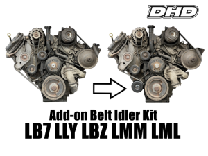 Dirty Hooker Diesel - DHD 800-155 Duramax Add-On Belt Idler Kit 2003-2016 LB7 LLY LBZ LMM LML - Image 3