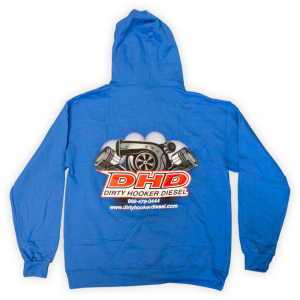 Dirty Hooker Diesel - DHD Blue Turbo & Piston Hoodie S-3XL - Image 2