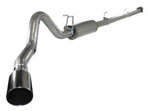 aFe Power 4in DP-Back Exhaust Ford F-250/350 Superduty 11-16 V8-6.7L w/Mflr Pol Tip - 49-43034