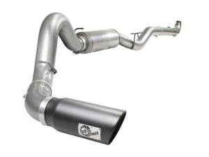 aFe Power 5in DP-Back Exhaust GM Silverado/Sierra 2500/3500 01-07 V8-6.6L W/Mflr Blk Tip - 49-44007-B
