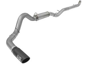 Exhaust - Exhaust Systems - aFe Power - aFe Power 5in DP-Back Exhaust GM Silverado/Sierra 2500/3500 01-10 V8-6.6L Blk Tip - 49-44060-B