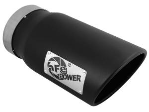 Exhaust - Exhaust Tips - aFe Power - aFe Power EXH Tip; 5In x 6Out x 12L in Bolt-On (Blk) - 49T50601-B12