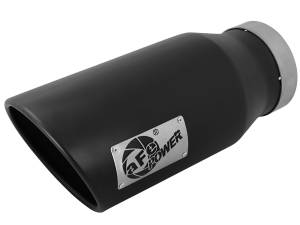 Exhaust - Exhaust Tips - aFe Power - aFe Power EXH Tip; 5In x 7Out x 15L in Bolt-On (Blk) - 49T50702-B15