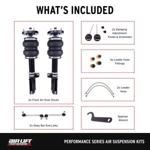 Air Lift - Air Lift Performance 2005-2014 Ford Mustang (S197) Front Kit (3/8 Fittings Not Included) - Image 4