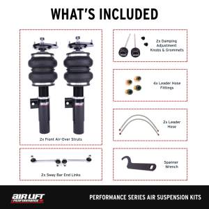 Air Lift - Air Lift Performance 15-20 Audi A3 / 15-24 Volkswagen GTI Air Suspension Front Kit - Image 4