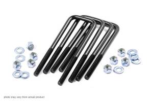 Universal U-Bolt Kit Square 9/16 Inch x 3.0 Inch x 9.5 Inch Rough Country