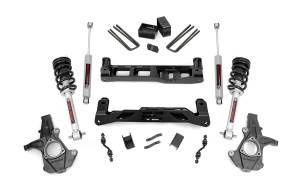 5 Inch Lift Kit Alu/Stamp Steel N3 Struts Silverado/Sierra 1500 (14-18 & Classic) Rough Country
