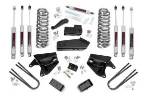 4 Inch Lift Kit Quad Front Shocks Rear Blocks Ford Bronco 4WD (80-96) Rough Country