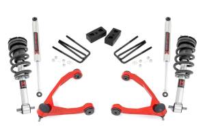 3.5 Inch Lift Kit Cast Steel M1 Strut Red Silverado/Sierra 1500 (07-13) Rough Country