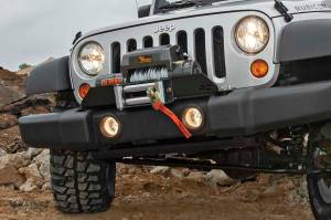 Rough Country - Winch Mount Plate Factory Bmpr D-Rings Jeep Wrangler JK/Wrangler Unlimited (07-18) Rough Country - Image 2