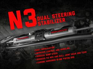 Rough Country - N3 Steering Stabilizer Dual 2-8 Inch Lift Ford F-250/F-350 Super Duty (05-24) Rough Country - Image 4