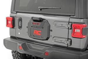 Rough Country - Spare Tire Carrier Delete 8 Inch Black Ser LED Jeep Wrangler JL (18-24) Rough Country - Image 2