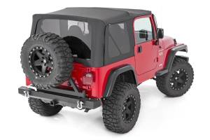 Soft Top Replacement Black Full Doors Jeep Wrangler TJ 4WD (97-06) Rough Country