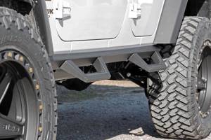 Rough Country - Contoured Drop Steps 4 Door Jeep Wrangler Unlimited 2WD/4WD (2007-2018) Rough Country - Image 6