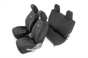 Seat Covers Front and Rear Jeep Wrangler JK 4WD (2007-2010) Rough Country