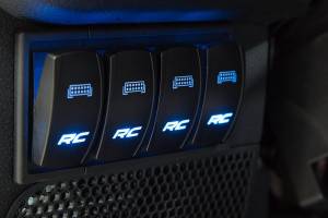 Rough Country - Rocker Switch 2x1 with Logo Blue Back Light Rough Country - Image 4