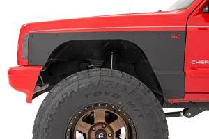 Rough Country - Fender & Quarter Panel Armor Front Combo Jeep Cherokee XJ (97-01) Rough Country - Image 2